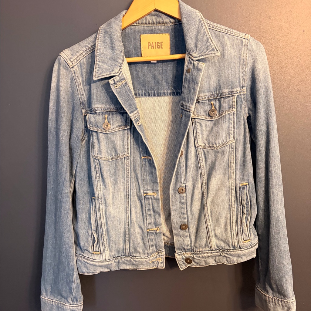 Paige Women's Faded Blue Jean Jacket
